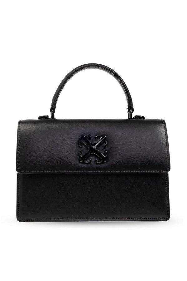 Off-White Jitney 1.4 Hand Bag In Black Leather - Women - Piano Luigi