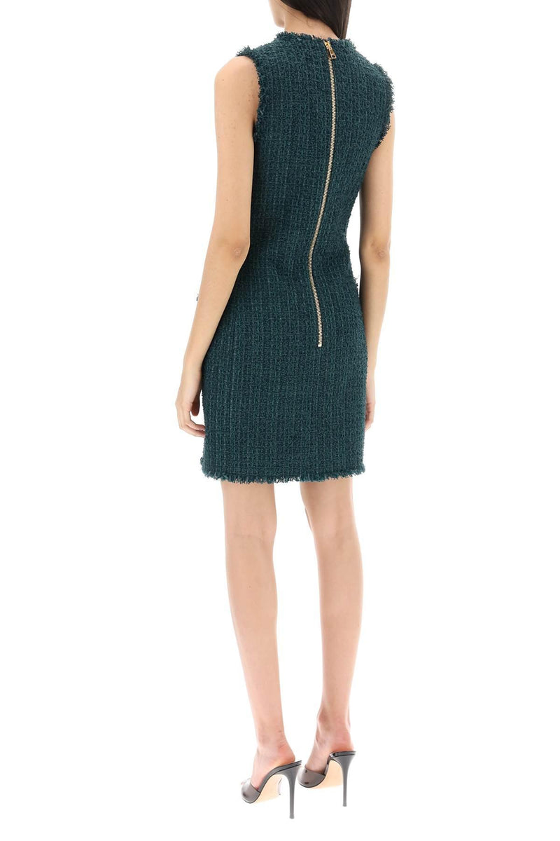 Balmain Mini Dress In Tweed - Women - Piano Luigi