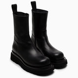 Bottega Veneta Lug Black Leather Boot - Men - Piano Luigi