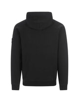 Stone Island Black Sweatshirt With Lined Hoodie - Men - Piano Luigi