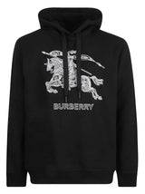 Burberry Logo Embroidery Hooded Sweatshirt - Men - Piano Luigi