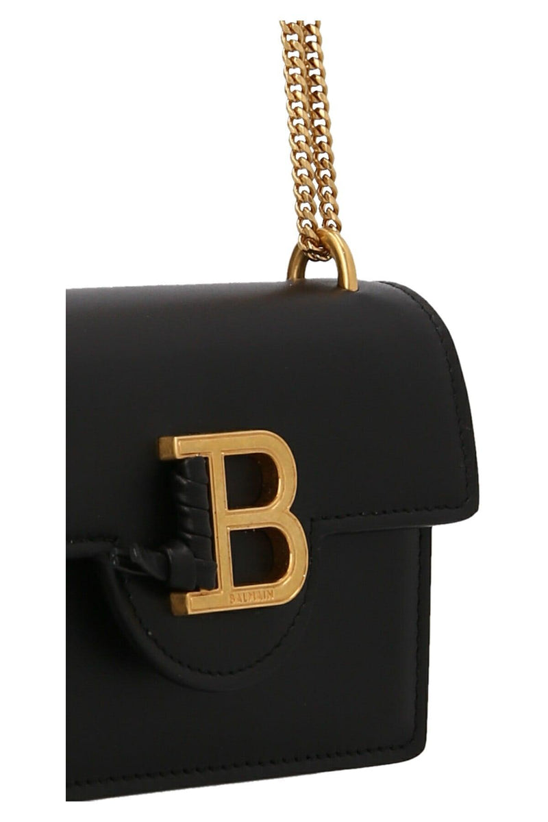 Balmain Leather Shoulder Bag - Women - Piano Luigi