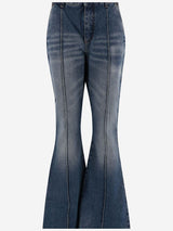 Balmain Jeans In Blue Cotton - Women - Piano Luigi