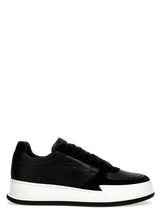 Dsquared2 Black And White Calf Leather Sneakers - Men - Piano Luigi