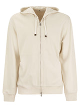 Brunello Cucinelli Techno Cotton Interlock Zip-front Hooded Sweatshirt - Men - Piano Luigi