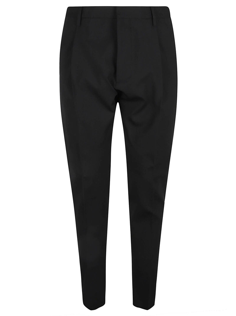 Dsquared2 Logo Patch Slim-cut Cropped Trousers - Men - Piano Luigi