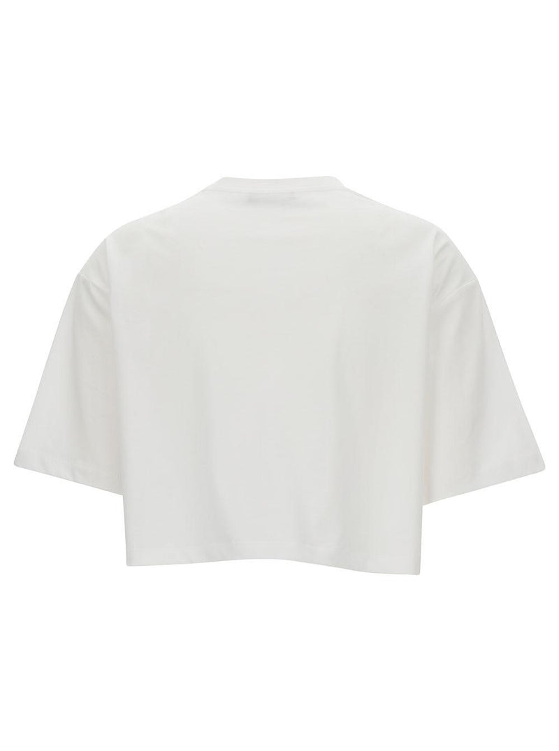 Balmain Laminated Cropped T-shirt - Women - Piano Luigi