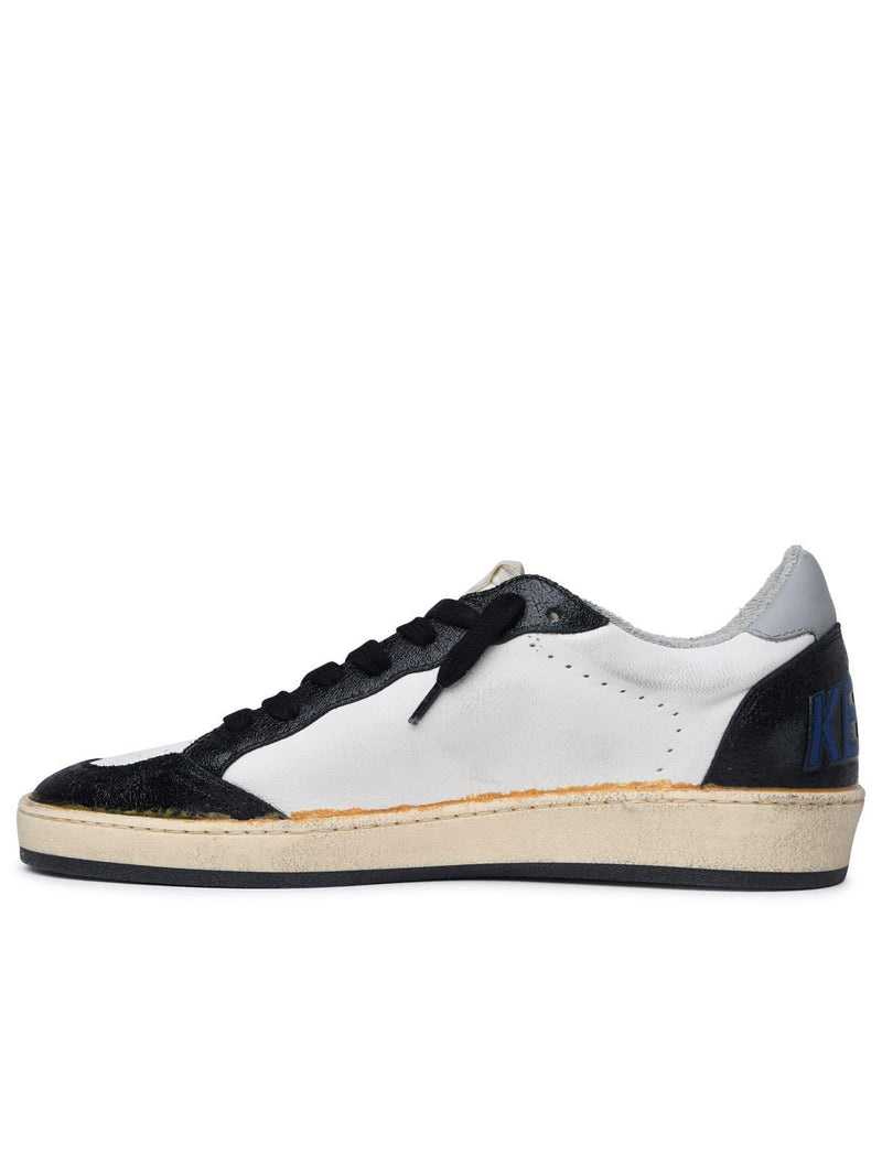 Golden Goose ball Star White Leather Sneakers - Men - Piano Luigi