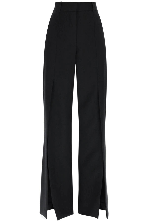 Burberry Wool Trousers With Slit - Women - Piano Luigi