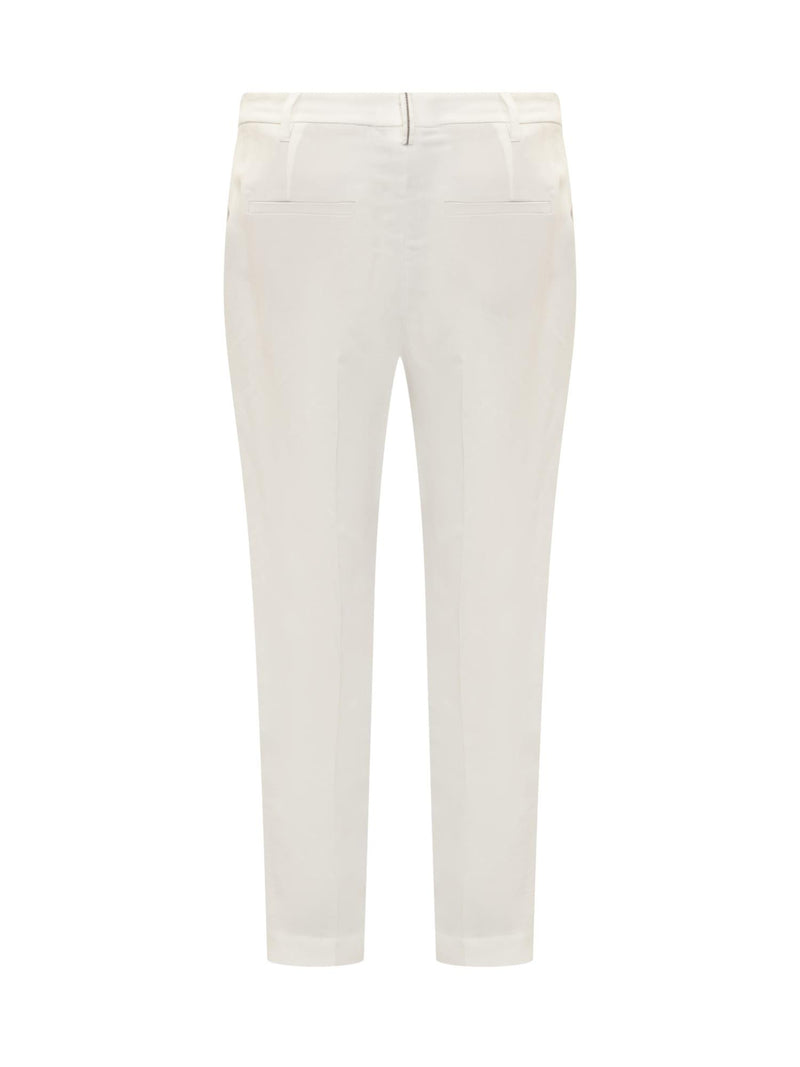 Brunello Cucinelli Linen Blend Trousers - Women - Piano Luigi