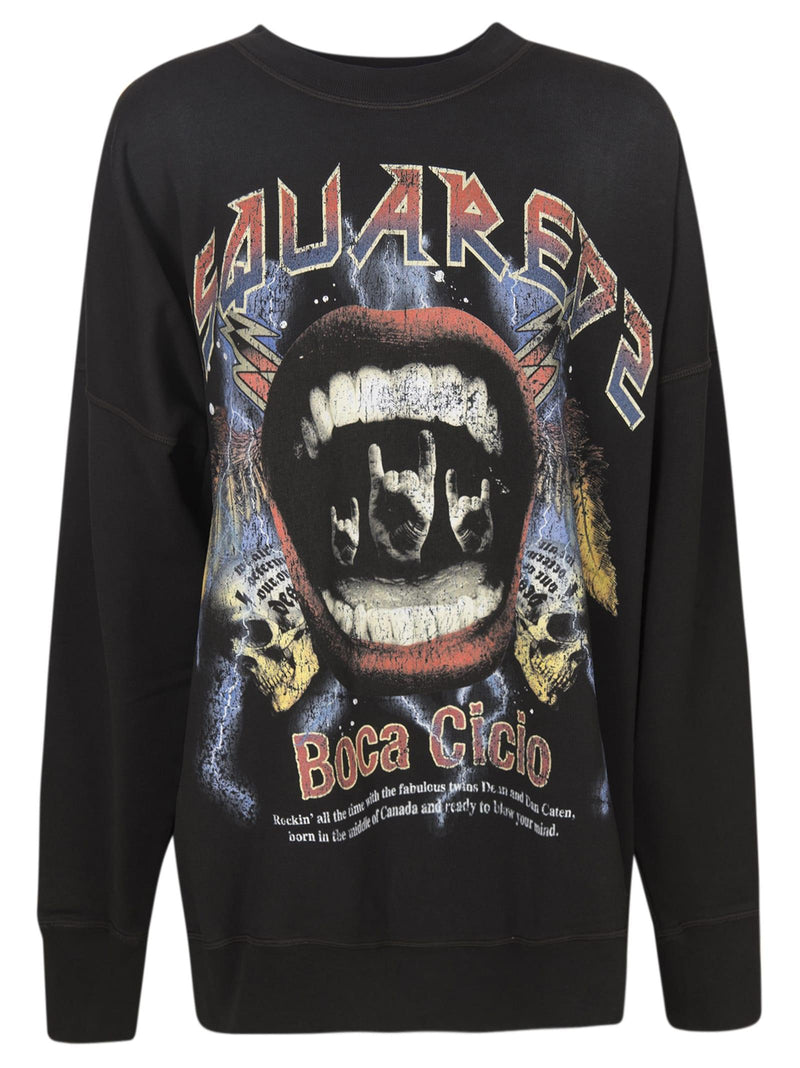 Dsquared2 Printed Sweatshirt - Women - Piano Luigi