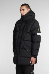 Stone Island Puffer In Black Polyamide - Men - Piano Luigi