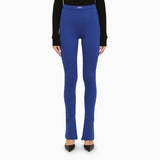 Off-White Dark Blue Flared Trousers - Women - Piano Luigi