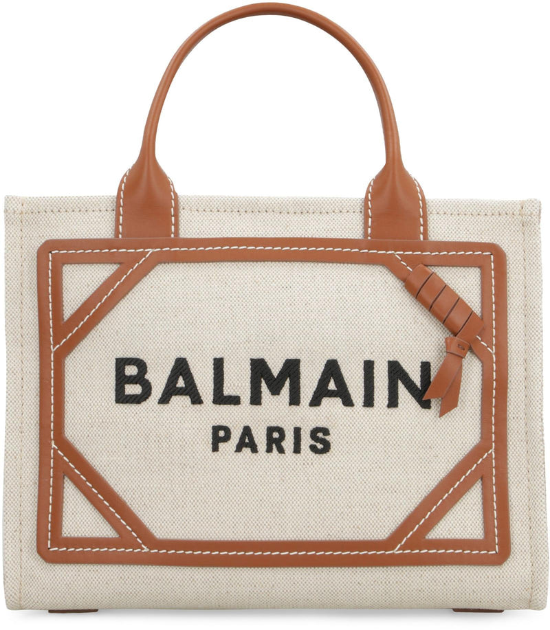 Balmain Small B-army Canvas Tote - Women - Piano Luigi