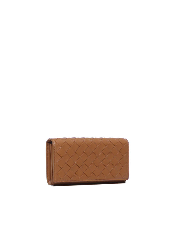 Bottega Veneta Large Intrecciato Wallet With Flap - Women - Piano Luigi