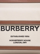 Burberry Fabric And Leather Handbag With Logo - Women - Piano Luigi