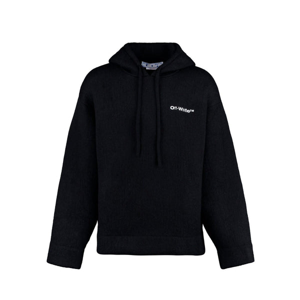 Off-White Knitted Hoodie - Men - Piano Luigi