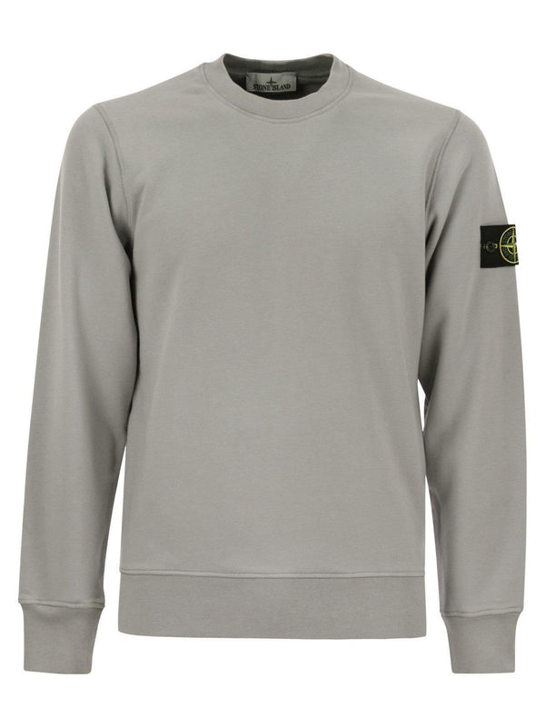 Stone Island Logo Patch Crewneck Sweatshirt - Men - Piano Luigi