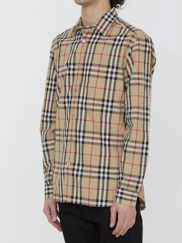 Burberry Check Cotton Shirt - Men - Piano Luigi