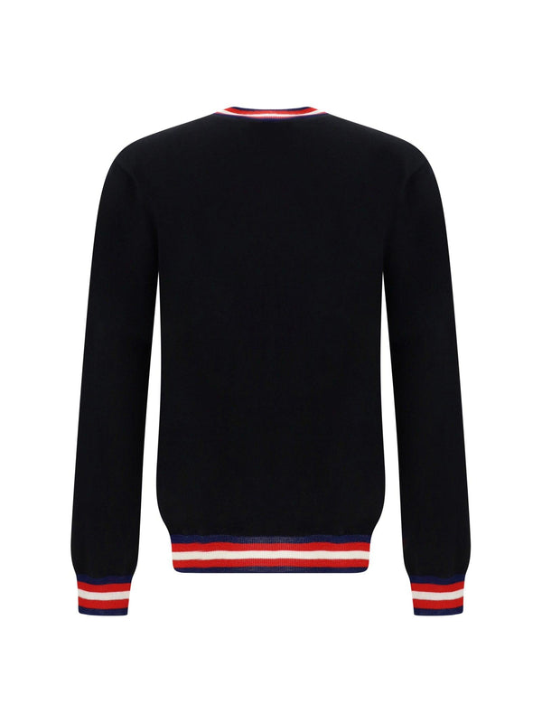 Balmain Knitwear In Black Wool - Men - Piano Luigi