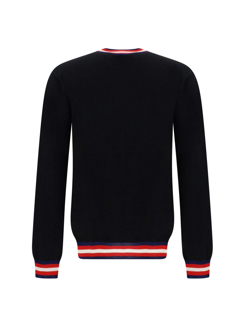 Balmain Knitwear In Black Wool - Men - Piano Luigi