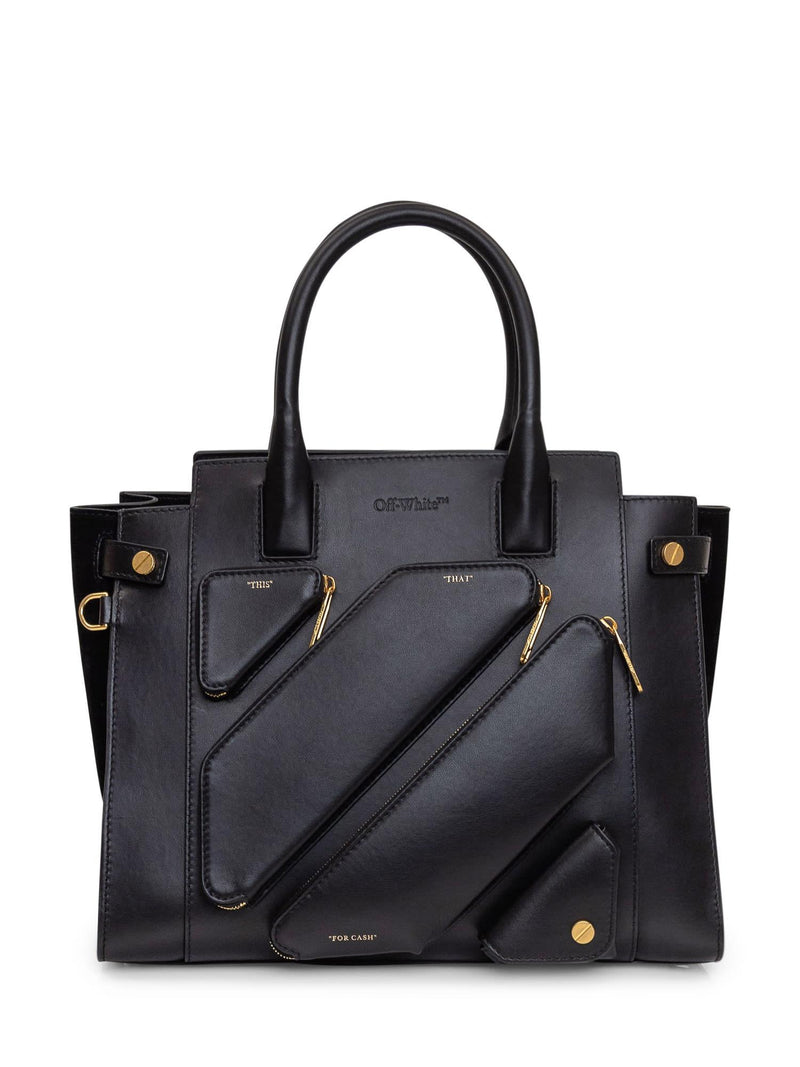 Off-White City Tote Leather Handbag - Women - Piano Luigi