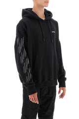 Off-White Hoodie With Contrasting Topstitching - Men - Piano Luigi