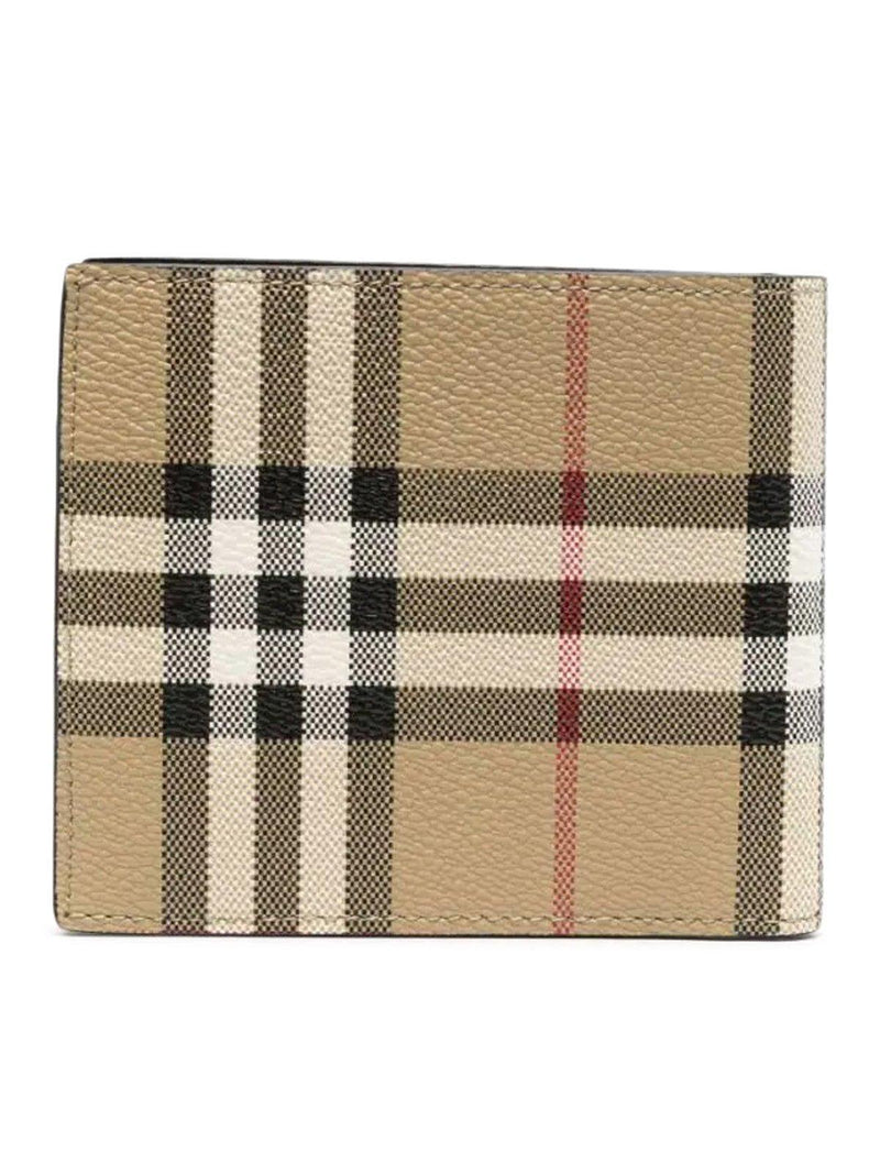 Burberry All-over Check Printed Bi-fold Wallet - Men - Piano Luigi