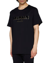 Balmain T-shirt Logo Gold - Men - Piano Luigi