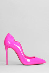 Christian Louboutin Hot Chick Sling 100 Pumps In Fuxia Patent Leather - Women - Piano Luigi