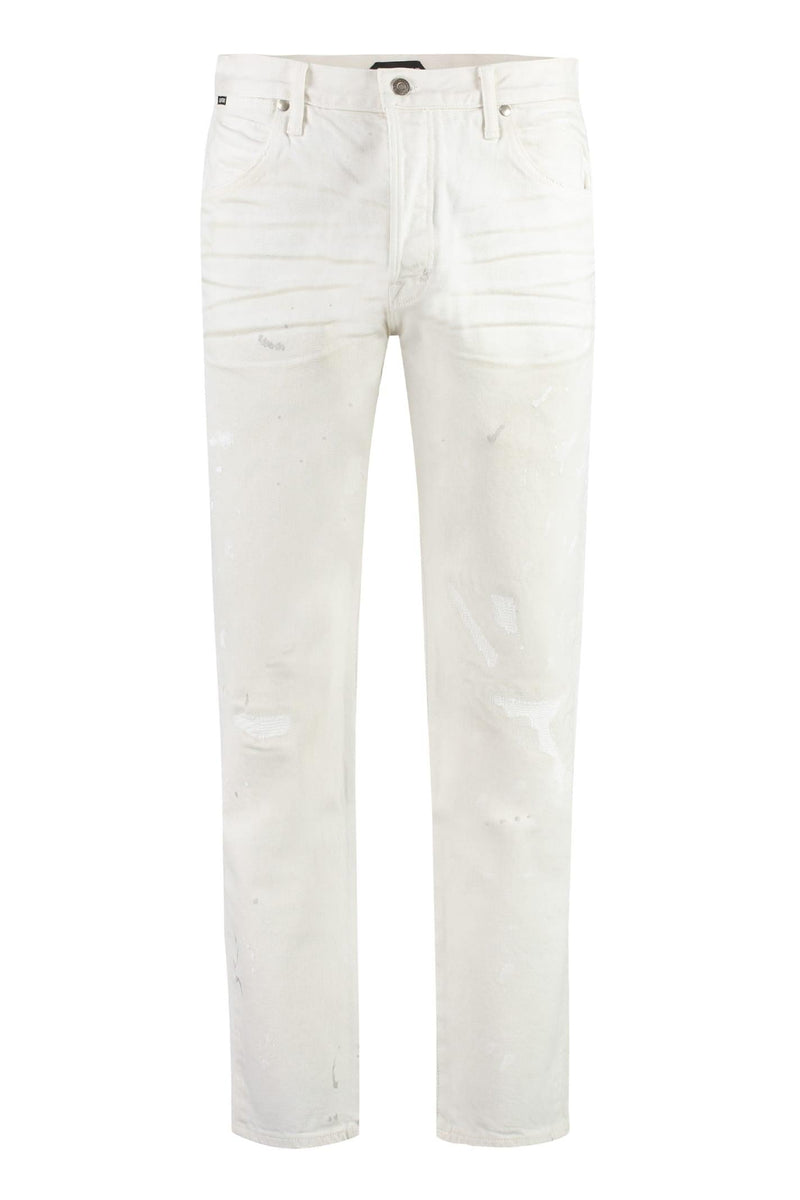 Tom Ford 5-pocket Straight-leg Jeans - Men - Piano Luigi