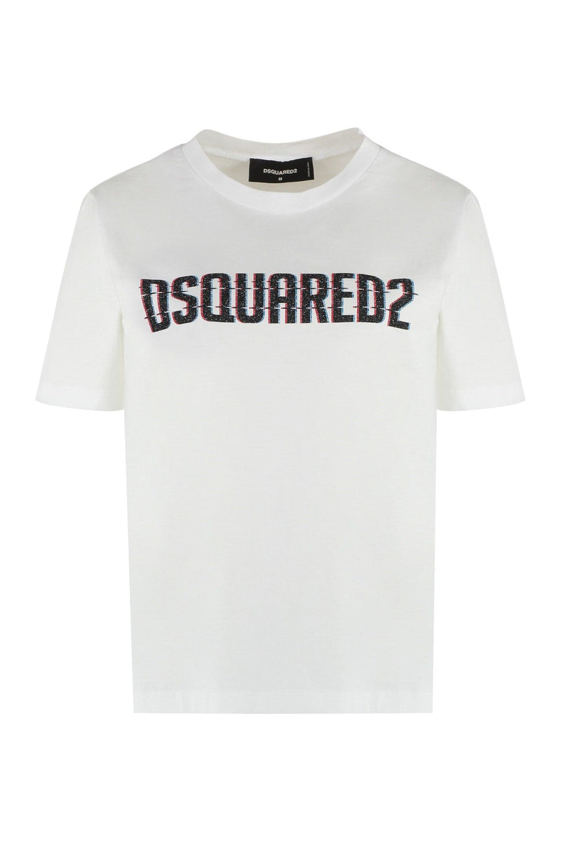 Dsquared2 Logo Cotton T-shirt - Women - Piano Luigi