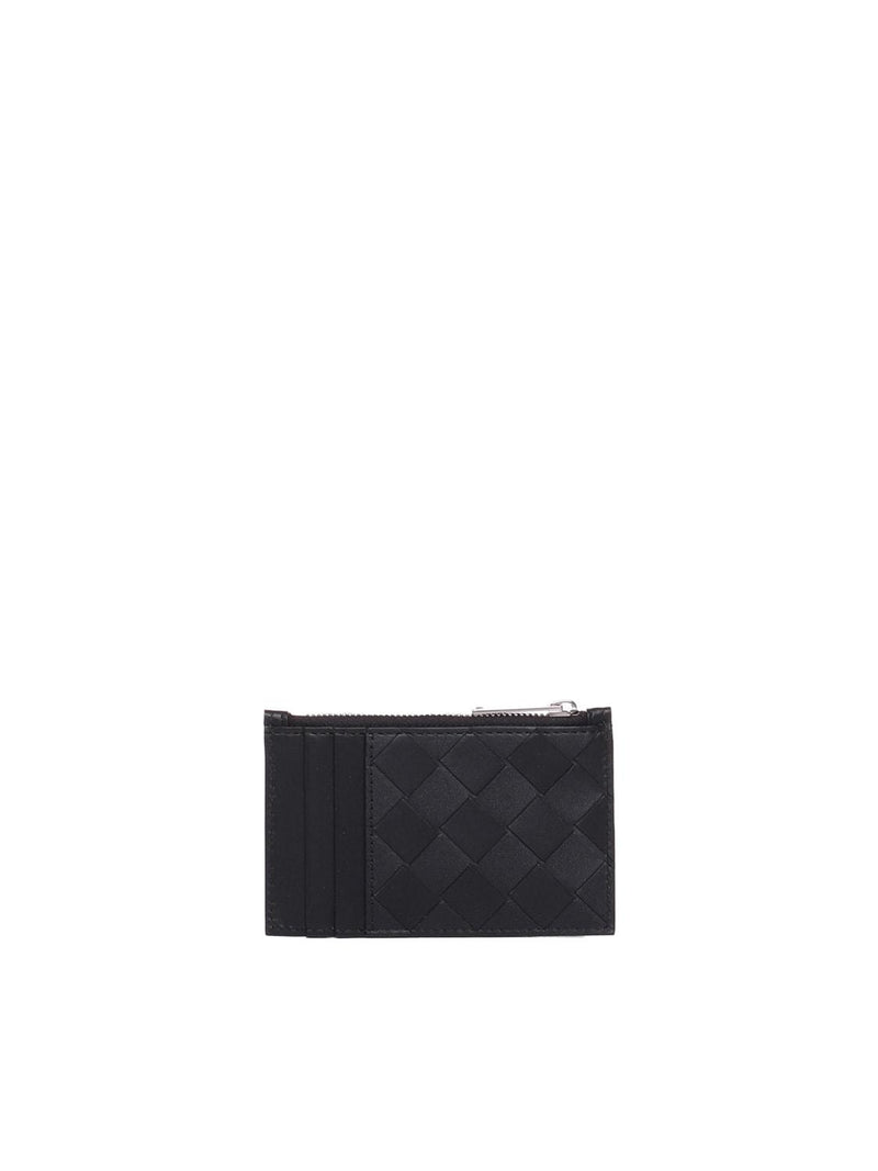 Bottega Veneta Black Leather Card Holder - Men - Piano Luigi