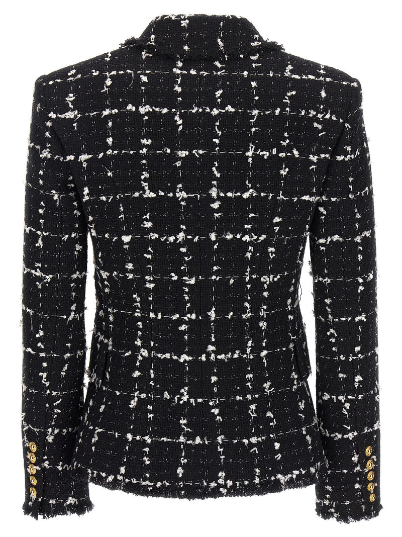 Balmain Tweed Double-breasted Blazer - Women - Piano Luigi