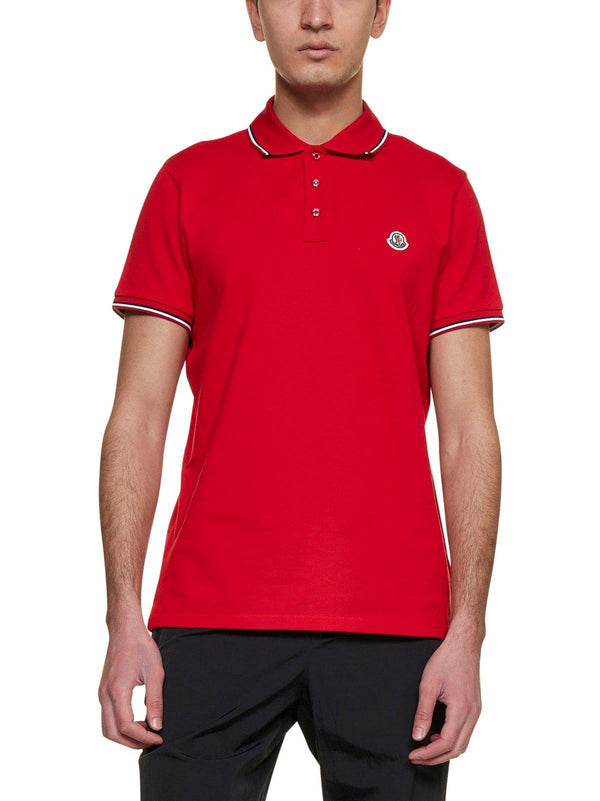 Moncler Logo Embroidered Short Sleeved Polo Shirt - Men - Piano Luigi