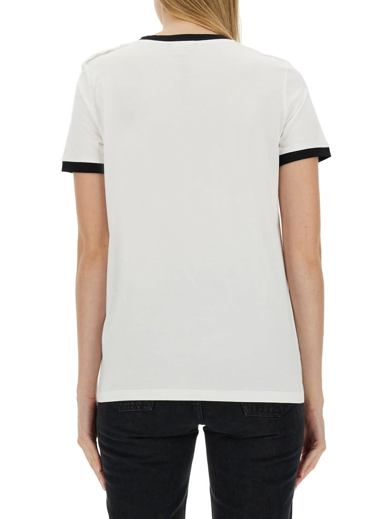 Balmain T-shirt With Logo - Women - Piano Luigi