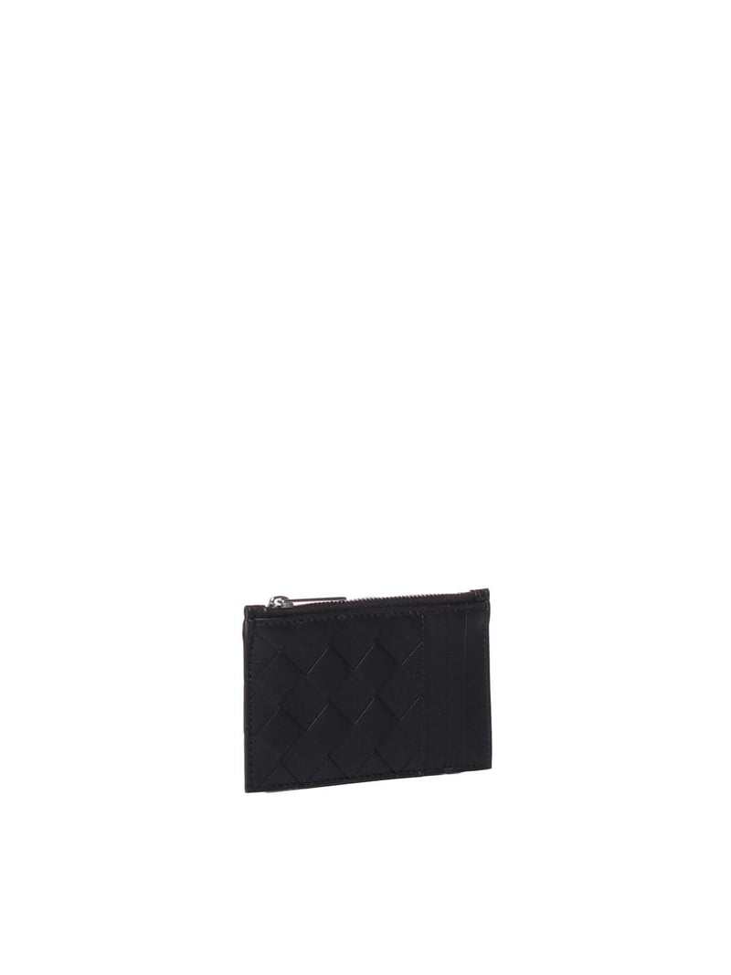 Bottega Veneta Black Leather Card Holder - Men - Piano Luigi