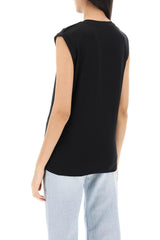 Balmain Black Cotton Tank Top - Women - Piano Luigi