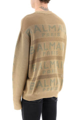 Balmain Oversized Cotton Logo Sweater - Men - Piano Luigi