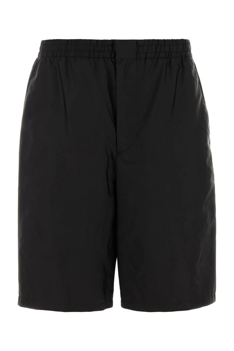 Prada Black Re-nylon Bermuda Shorts - Men - Piano Luigi