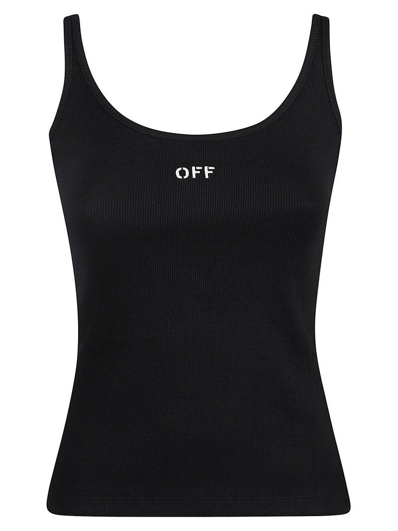 Off-White Rib Tank Top - Women - Piano Luigi