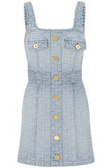 Balmain Light Blue Denim Dress - Women - Piano Luigi