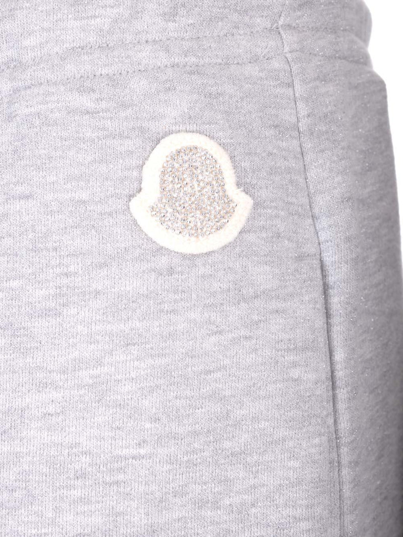 Moncler Sweatpants With Crystal Patch - Women - Piano Luigi