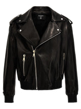 Balmain Leather Biker Jacket - Men - Piano Luigi