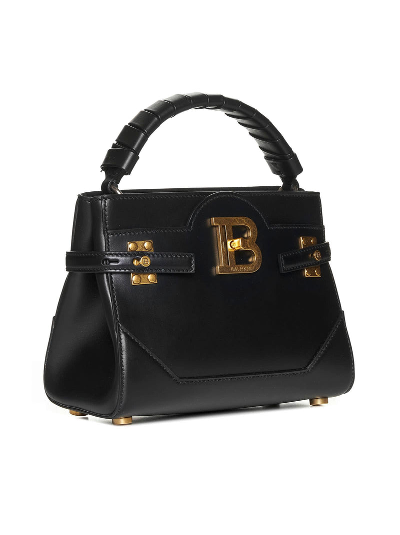 Balmain Bbuzz 22 Black Leather Bag - Women - Piano Luigi