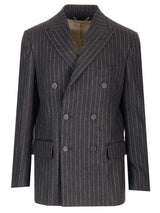 Golden Goose Flannel Pinstripe Blazer - Men - Piano Luigi