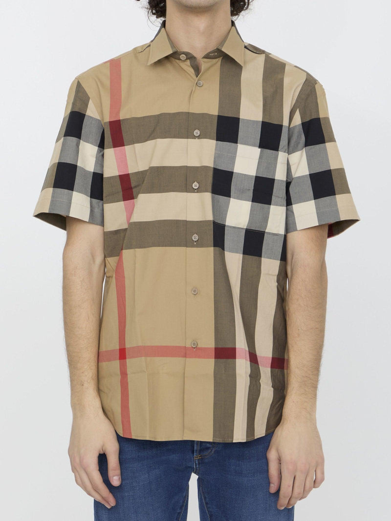 Burberry Check Cotton Shirt - Men - Piano Luigi