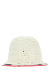 Fendi White Crochet Bucket Hat - Women - Piano Luigi