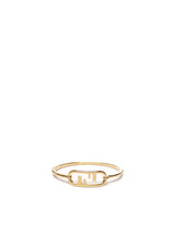 Fendi Brass Bracelet With Logo - Women - Piano Luigi