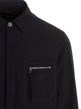 Fendi Zip-detailed Shirt Coat - Men - Piano Luigi